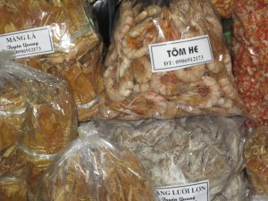 Dried shrimp, dried bamboo (Hanoi)