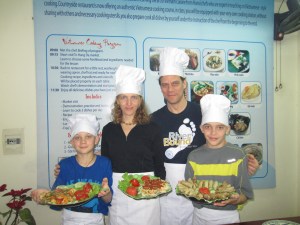 We made this (with a lot of help from Master Chef Huang . . .) (Hanoi)