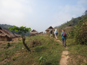 Hiking through the next village, day 3