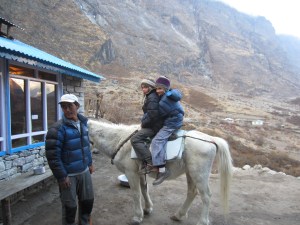 A horseback ride with Dawa Lama, Langtang Gompa