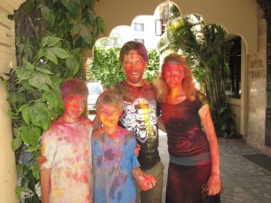 After an hour on the streets, Holi, Kathmandu