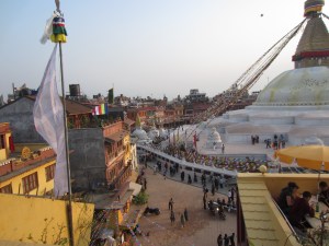 Late afternoon at the Bodhnath Stupa, Boudha