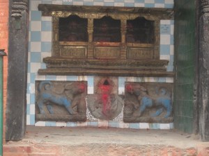 Temple of the dog (Shvan), Bhairab's vehicle or vahana, Bhaktapur