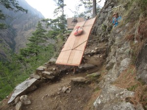 How plywood gets to the Tsum Valley