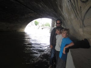 High water on the Seine, Paris